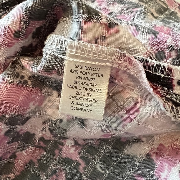 Christopher & Banks button up shirt - Picture 2 of 8